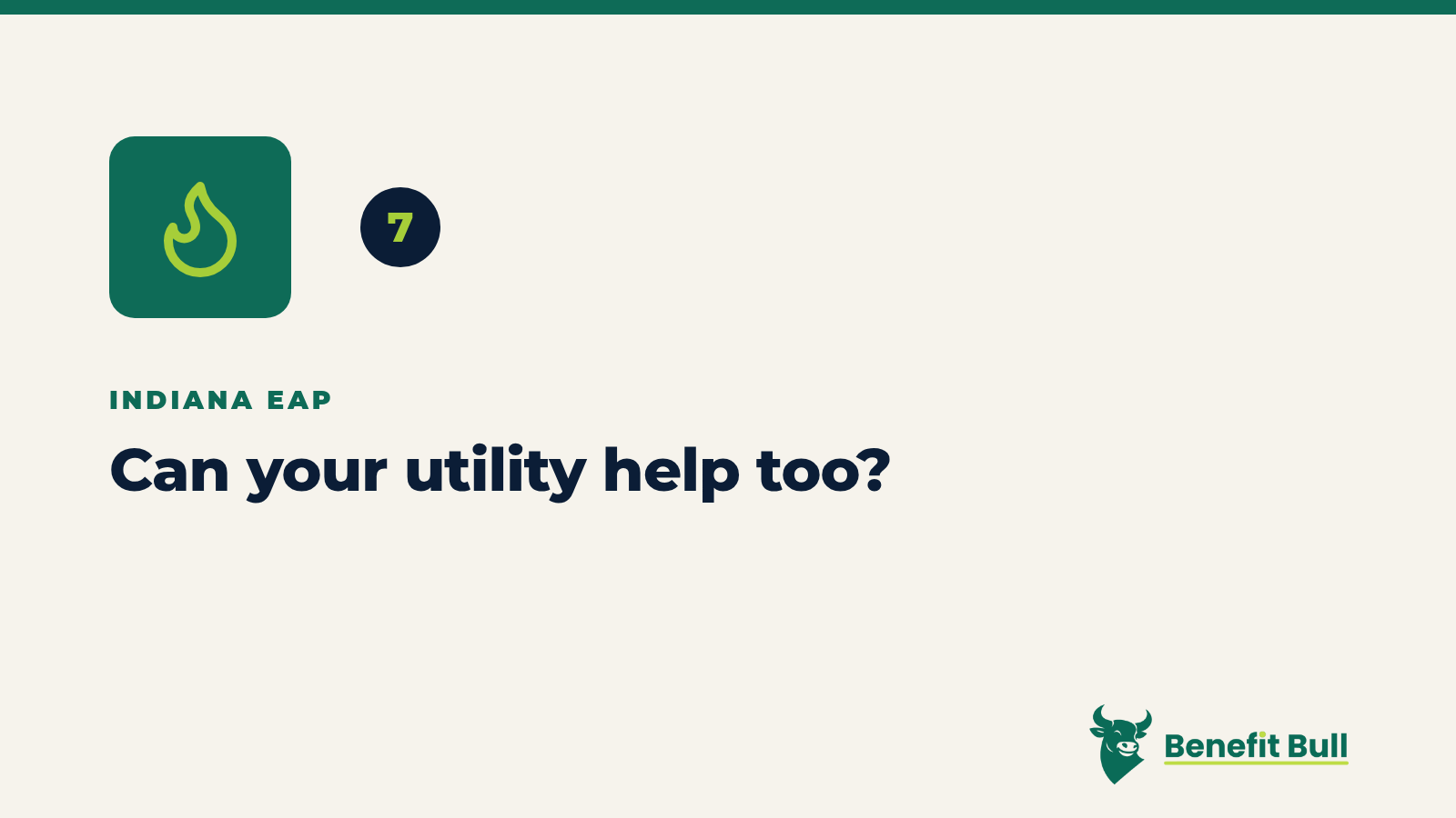 Benefit Bull graphic for step 7: Can your utility help too?