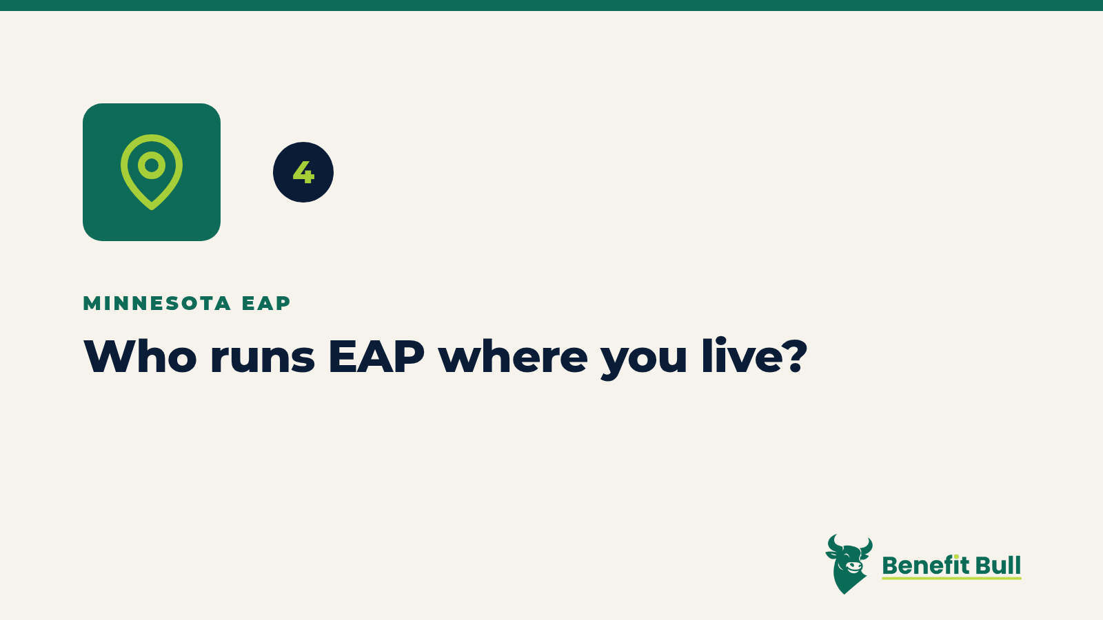 Benefit Bull graphic for step 4: Who runs EAP where you live?